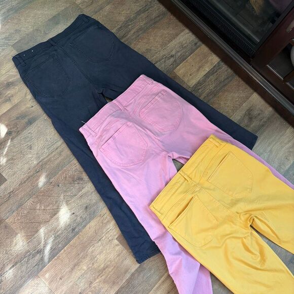 Gibson Latimer Bundle Lot of 3 Skinny Pants Women's 8 Pink Yellow Dark Blue - Picture 10 of 14